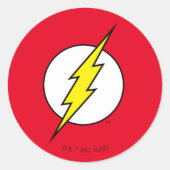 The Flash | Blitzschlag Runder Aufkleber (Vorderseite)