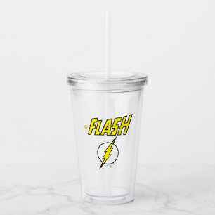 The Flash Name & Blitz-Logo Acryltrinkbecher
