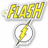 The Flash Name & Blitz Logo Aufkleber (Vorderseite)