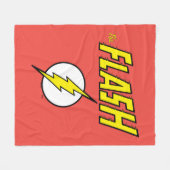 The Flash Name & Blitz Logo Fleecedecke (Vorderseite (Horizontal))