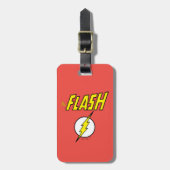 The Flash Name & Blitz Logo Gepäckanhänger (Vorderseite vertikal)