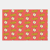 The Flash Name & Blitz Logo Geschenkpapier Set (Vorderseite)