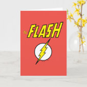 The Flash Name & Blitz Logo Karte (Gelbe Blume)