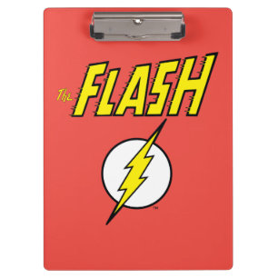 The Flash Name & Blitz-Logo Klemmbrett