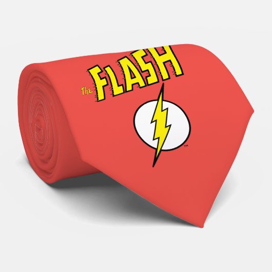 The Flash Name & Blitz-Logo Krawatte (Gerollt)