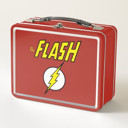 The Flash Name & Blitz Logo Metall Brotdose (Vorderseite)