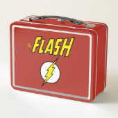 The Flash Name & Blitz Logo Metall Brotdose (Rückseite)