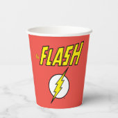 The Flash Name & Blitz Logo Pappbecher (Rückseite)