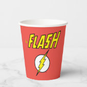 The Flash Name & Blitz Logo Pappbecher (Vorderseite)
