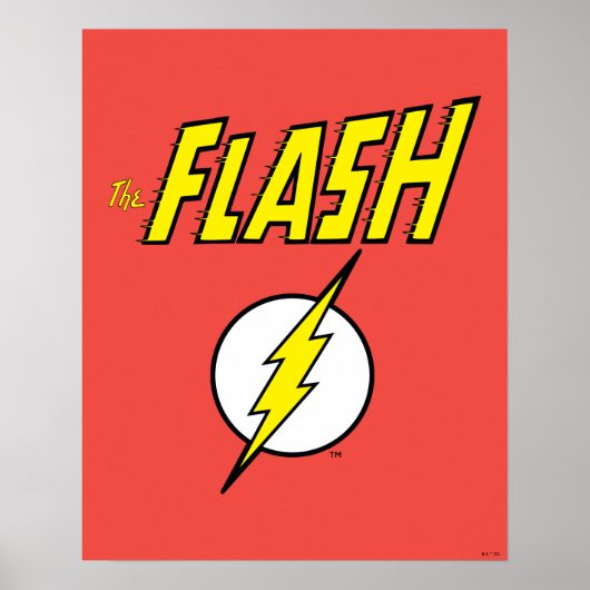 The Flash Name & Blitz Logo Poster (Vorne)
