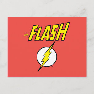 The Flash Name & Blitz Logo Postkarte
