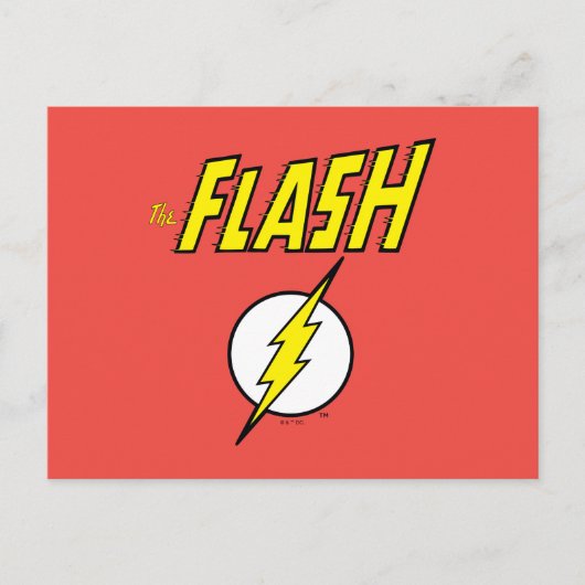 The Flash Name & Blitz Logo Postkarte (Vorderseite)