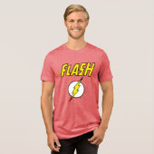 The Flash Name & Blitz Logo Tri-Blend Shirt (Vorderseite voll)