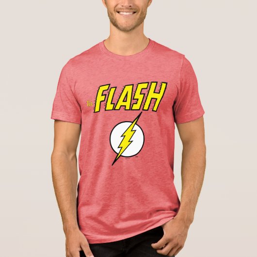 The Flash Name & Blitz Logo Tri-Blend Shirt (Vorderseite)