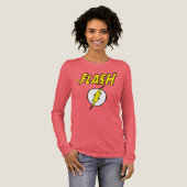 The Flash Name & Blitz Logo Tri-Blend Shirt (Volle Vorderseite)