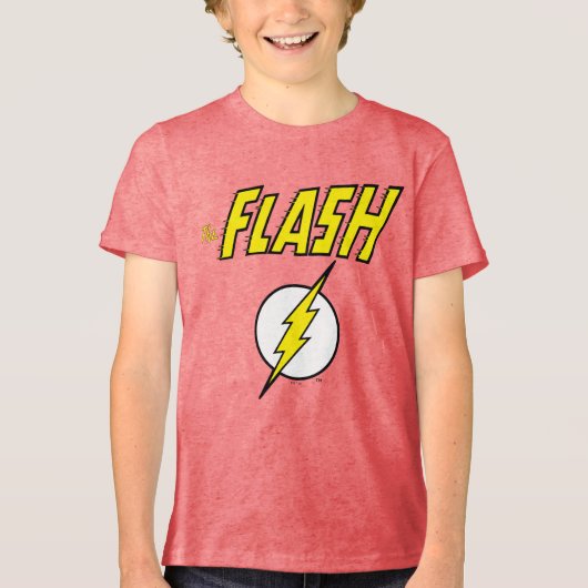 The Flash Name & Blitz Logo Tri-Blend Shirt (Vorderseite)