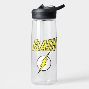 The Flash Name & Blitz-Logo Trinkflasche