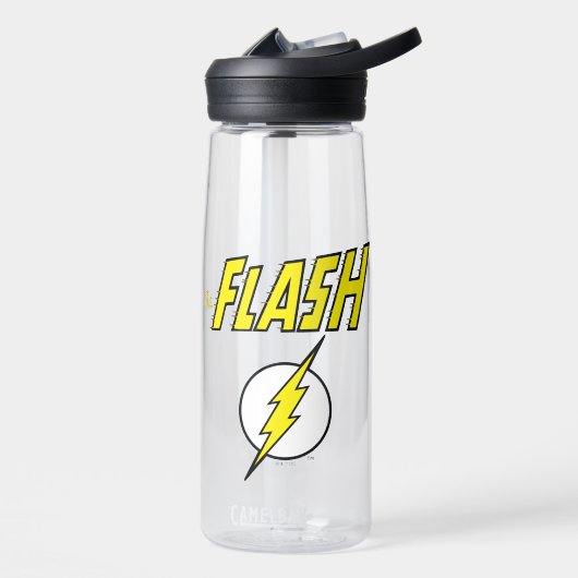 The Flash Name & Blitz-Logo Trinkflasche (Links)
