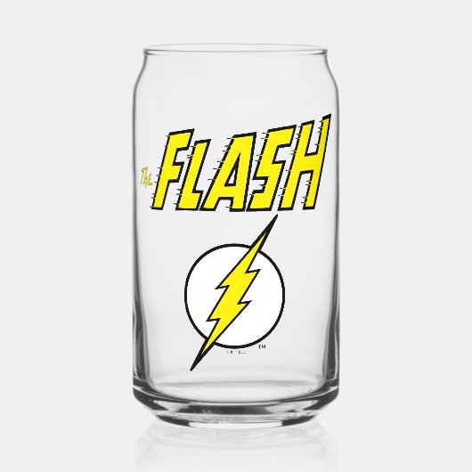 The Flash Name & Lightning Bolt Logo Dosenglas (Vorderseite)