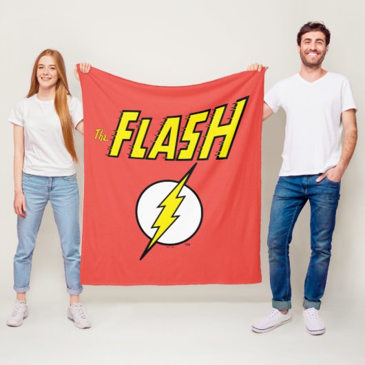The Flash Name & Lightning Bolt Logo Fleecedecke (Beispiel)