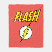 The Flash Name & Lightning Bolt Logo Fleecedecke (Vorderseite)