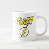 The Flash Name & Lightning Bolt Logo Jumbo-Tasse (Rechts)