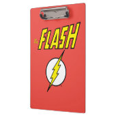 The Flash Name & Lightning Bolt Logo Klemmbrett (Links)