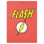 The Flash Name & Lightning Bolt Logo Klemmbrett (Rückseite)
