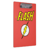The Flash Name & Lightning Bolt Logo Klemmbrett (Rechts)