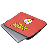 The Flash Name & Lightning Bolt Logo Laptopschutzhülle (Vorne Knopf)