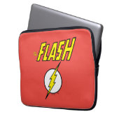 The Flash Name & Lightning Bolt Logo Laptopschutzhülle (Vorderseite Links)