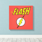 The Flash Name & Lightning Bolt Logo Leinwanddruck (Insitu (Holzboden))