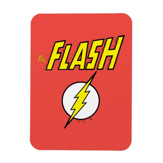 The Flash Name & Lightning Bolt Logo Magnet (Vertikal)