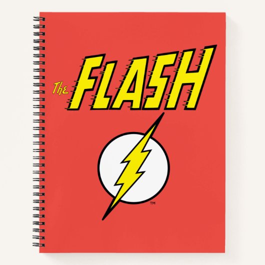 The Flash Name & Lightning Bolt Logo Notizblock (Vorderseite)