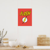 The Flash Name & Lightning Bolt Logo Poster (Küche)