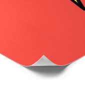 The Flash Name & Lightning Bolt Logo Poster (Ecke)