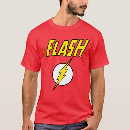 The Flash Name & Lightning Bolt Logo T-Shirt (Vorderseite)