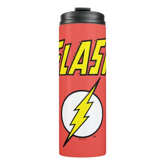 The Flash Name & Lightning Bolt Logo Thermosbecher (Vorderseite)