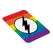 The Flash Regenbogen-Logo Magnet (Rechte Seite)