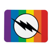 The Flash Regenbogen-Logo Magnet (Horizontal)