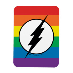 The Flash Regenbogen-Logo Magnet