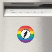 The Flash Regenbogen-Logo Magnet (In Situ (Geschirrspüler))