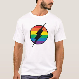 The Flash Regenbogen-Logo T-Shirt