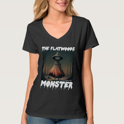 The Flatwoods Monster 1952 Creepy Scary Cryptid Le T-Shirt (Vorderseite)