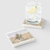 The Flight Frederic Remington Steinuntersetzer (Seitenansicht)