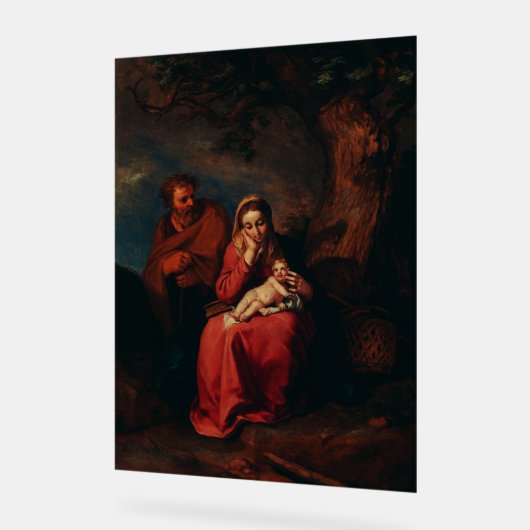 The Flight into Egypt by Abraham Bloemaert  Acrylschild (Winkel)