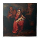 The Flight into Egypt by Abraham Bloemaert Fliese (Vorderseite)