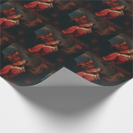 The Flight into Egypt by Abraham Bloemaert  Geschenkpapier (Ecke)