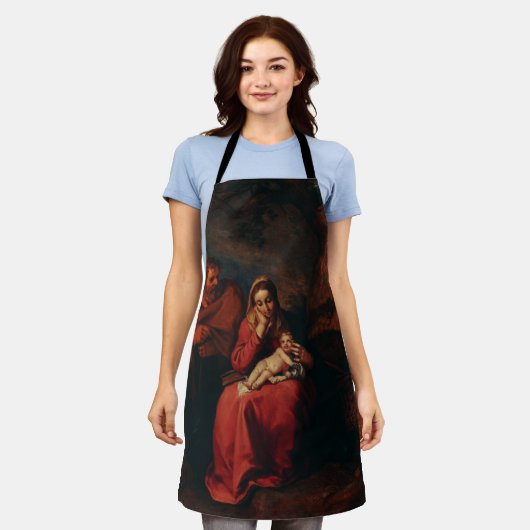 The Flight into Egypt by Abraham Bloemaert Schürze (Getragen)