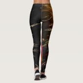 The Flight of the Phoenix – Fiery Abstract Rebirth Leggings (Rückseite)